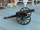 Vintage 26  Black Powder Signal Cannon Iron 14 1 2  Barrel On Carriage 50 Lbs 