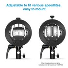 S2 Speedlite Bracket Bowens Mount Holder For Speedlite Flash Snoot Softbox Ho   
