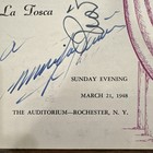 1948 La Tosca Playbill Signed Tagliavini  Tassinari   Frigerio Rare Opera Item  