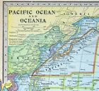 1899 Miller Map Pacific Ocean Oceania Australia Hawaii Fiji Samoa New Zealand