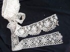 Antique Bedfordshire Bobbin Lace Trim Handmade 2 Designs 7  Yards Nice Condition