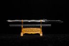 42   Black Wolf Sword Dao Martial Art Katana Kung Fu Snake Shape Blade Cosplay