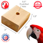 Bonka Bird Toys 1173 Pk6 Jumbo Natural Block Craft Part Foot Talon Parrot Toys