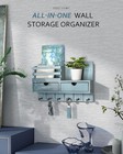 Decorative Key Holder Wall Mount With 2 Drawer Organizer - Modern Organizer W   