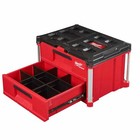 Milwaukee 48-22-8442 Packout Impact Resistant 2-drawer Tool Box  50lbs Capacity