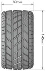 Louise Rc Mt-rocket Speed 1 8 Monster Truck Belted Tires Emaxx Savage Outcast