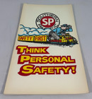 Southern Pacific Railroad Think Personal Safety Vtg Poster Mark Taylor 22  X 14 