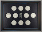 Vintage 1972 Official Medals Of Indian Tribal Nations 10-coin 999 Silver Set