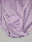 Vintage Adonna 100  Nylon Lavender Panties Lace Detail  Satin Finish Size 7