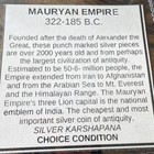 Mauryan Empire Silver Karshapana Punch Marked Coin Princely States