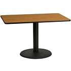 30  X 48  Natural Laminate Table Top With Base - Table Height Restaurant Table