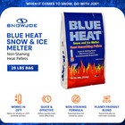 Snow Joe Blue Heat Snow   Ice Melter  Heat Pellets  Non-staining  20 Lb