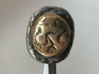 Antique Medieval Christian Byzantine Ring Bronze Circa 1000 - 1200 Ad