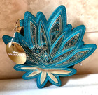 Bath   Body Works Disney Princess Jasmine Coin Purse Blue Gold New