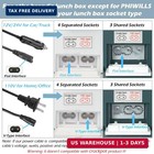 12v 24v Car Use  110v Home office Use Power Cable For Electric Lunch Box  Portab