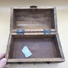 Domed Wooden And Metal Treasure Chest With Lock New Without Box