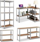 5 Tier Heavy Duty Garage Storage Shelving Unit 71  Adjustable Steel Rack 3 Color