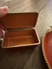 Vintage Evans Elegant Table Lighter With Matching Ash Tray And Cigarette Case