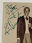 Louis Armstrong Signed   Inscribed 3 1 2 X 5 1 2 Photo Postcard Jsa Coa