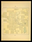 Antique Sioux Falls City Map Street South Dakota Vintage Old Original Atlas