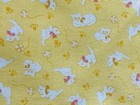 1 5 Yards Retro Yellow Kittens Pattern Cotton Quilting Fabric
