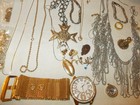 Vintage Big Lot Of Costume Jewelry Necklaces Ring Big Watch Chains   The Unknown