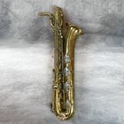 Woodwind And Brasswind Low A Baritone Saxophone W  Case  needs Pads adjustment 