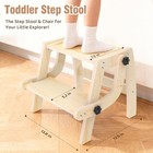 Toddler Step Stool  Foldable Step Stool For Kids  Convert To Chair  Toddler S   