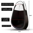 Large Pop Up Spray Tan Tent Portable Tanning Booth Clear Window Carry Case