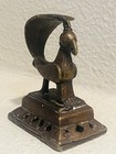 Antique Indian Brass Foot Scrubber Vajri 19th Century Bronze Bird Folk Art