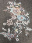 3d Floral Lace Applique Pearl Beaded Embroidered Flower Patch Pastel Motif