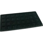 6 Black 32 Compartment Puff Earring Cards Displays