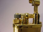 Dunhill Unique Lighter    Wide Cigar Flame    Gold Barley   Absolutely Pristine 