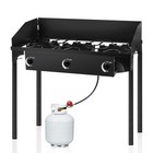 Portable Propane 225 000-btu 3 Burner Gas Cooker Outdoor Camping Stove Grill