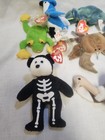 Ty Mcdonalds Teenie Beanies 1999 Lot Of 7   Boneses Halloween Beanies Bear 2009