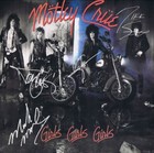 Motley Crue Framed Cherry Wood Reproduction Signature Lp Record Display  m4 