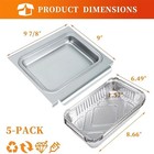 67047 Metal Catch Pan And 6415 Aluminum Liner For Weber Spirit I ii 200 And 300 