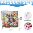 Mvvmtop Diamond Painting Kit For Adults 5d Diy Cat In The Garden Full Cat-1