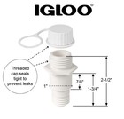 Igloo Replacement Threaded Drain Plug One Size 