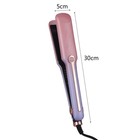 Professional Ceramic Hair Straightener Flat Iron Wide Plate Adjustable Heat