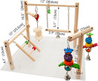 Small Bird Playground Top Of Cage Tree Stands Parrots Play Ground Outside Toys