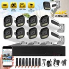 4k Hd Security Camera System Outdoor Wireless Audio Wifi Home Cctv 5mp 8ch Dvr