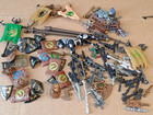 Lot Of Mega Bloks Pieces Parts Mini Figures Weapons Shields Flags Krystal Wars  