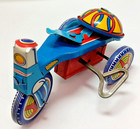 Post Wwii Tin Litho Wind Up Toy Tricycle Kanto Toys Made In Japan Pat No 147238