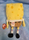 Ty Beanie Baby - Spongebob Squarepants Viacom 2004 Vintage Plush New W Tags 8 