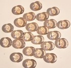 Pink champagne Glass Craft  Mosaic Gems  Aquarium Pebbles - 24 Pcs - Med    