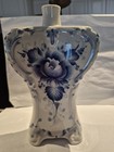 Vintage Russia Porcelain Gzhel Vase Hand Painted Blue And White