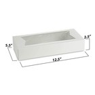 Mt Products White Cookie Boxes - 12 5  X 5 5  X 2 25  Bakery Boxes - Pack Of 5