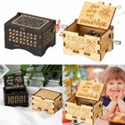 Wooden Music Box Mom dad To Daughter -you Are My Sunshine Engraved Toy Kid Gift