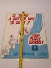 New Jersey Bell System Telephone Company Vintage Poster  Hi-q Stop Plant Errors 